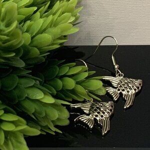 Fish Earring, Fish Jewelry, Gift Idea, Silly Animal Earring, Novelty Earring